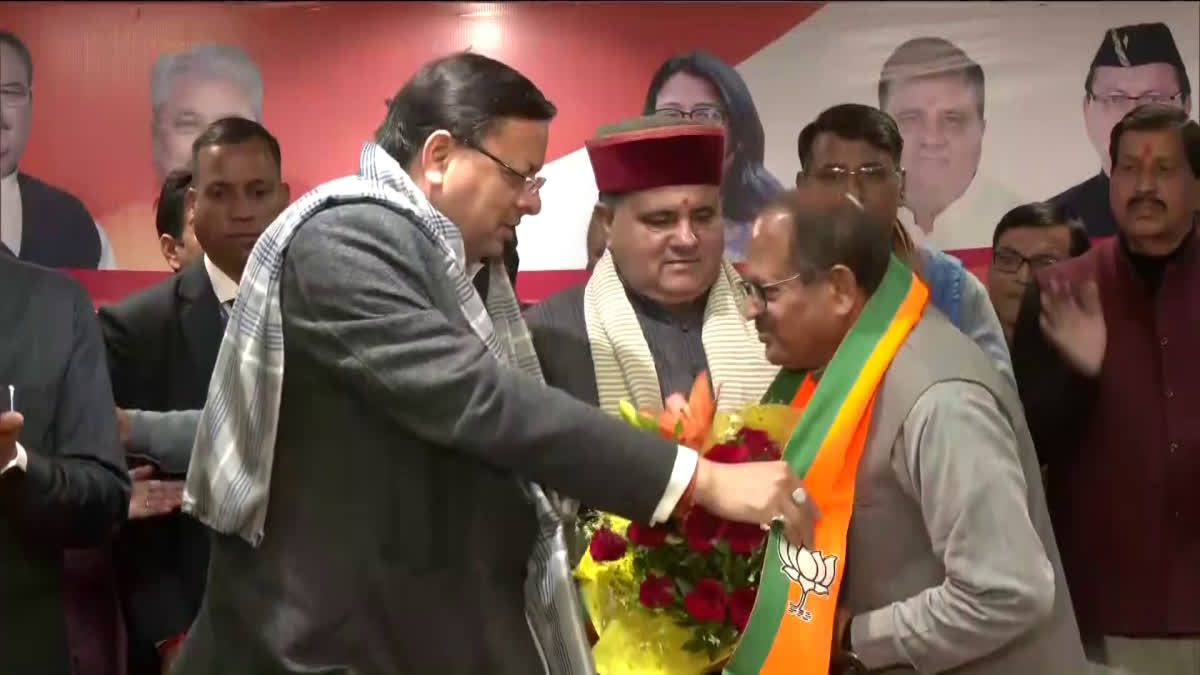 MATHURA DUTT JOSHI JOINS BJP