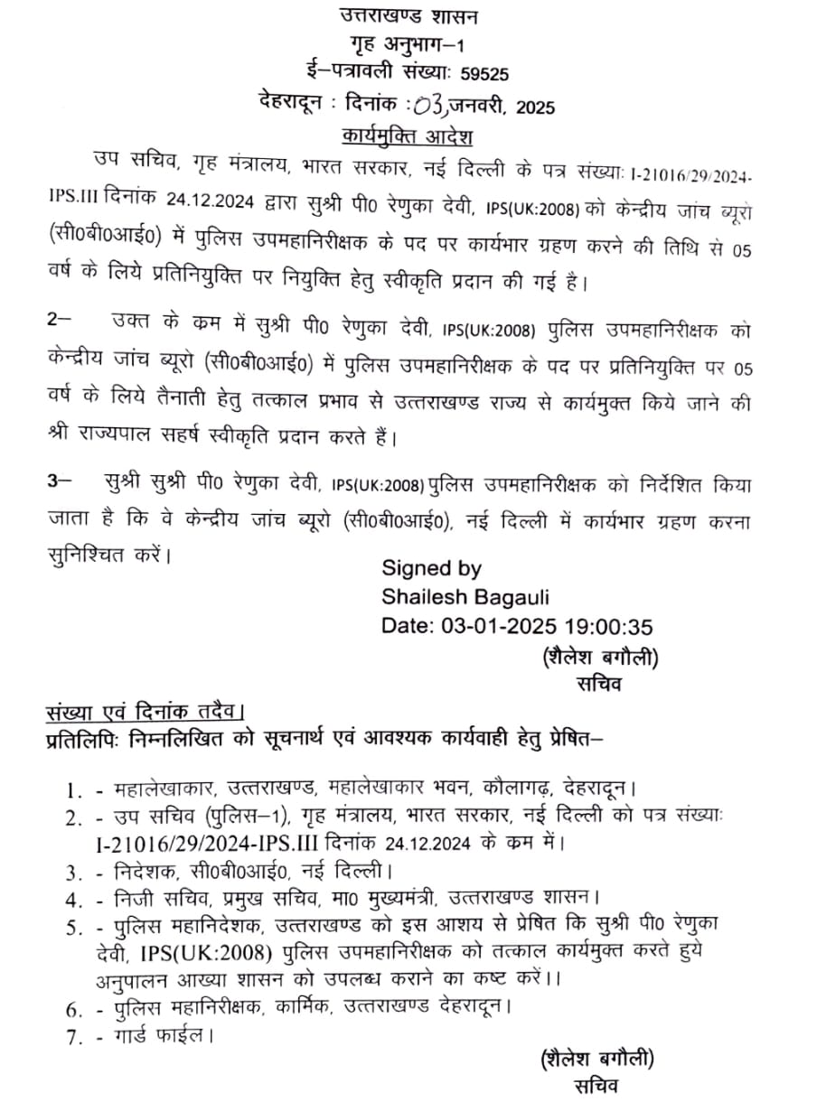 IPS OFFICER CENTRAL DEPUTATION