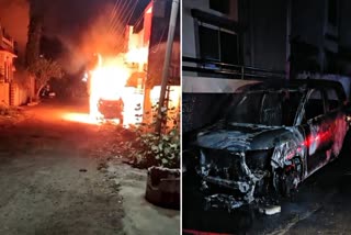 NEW CAR BURNING VIDEO BURHANPUR