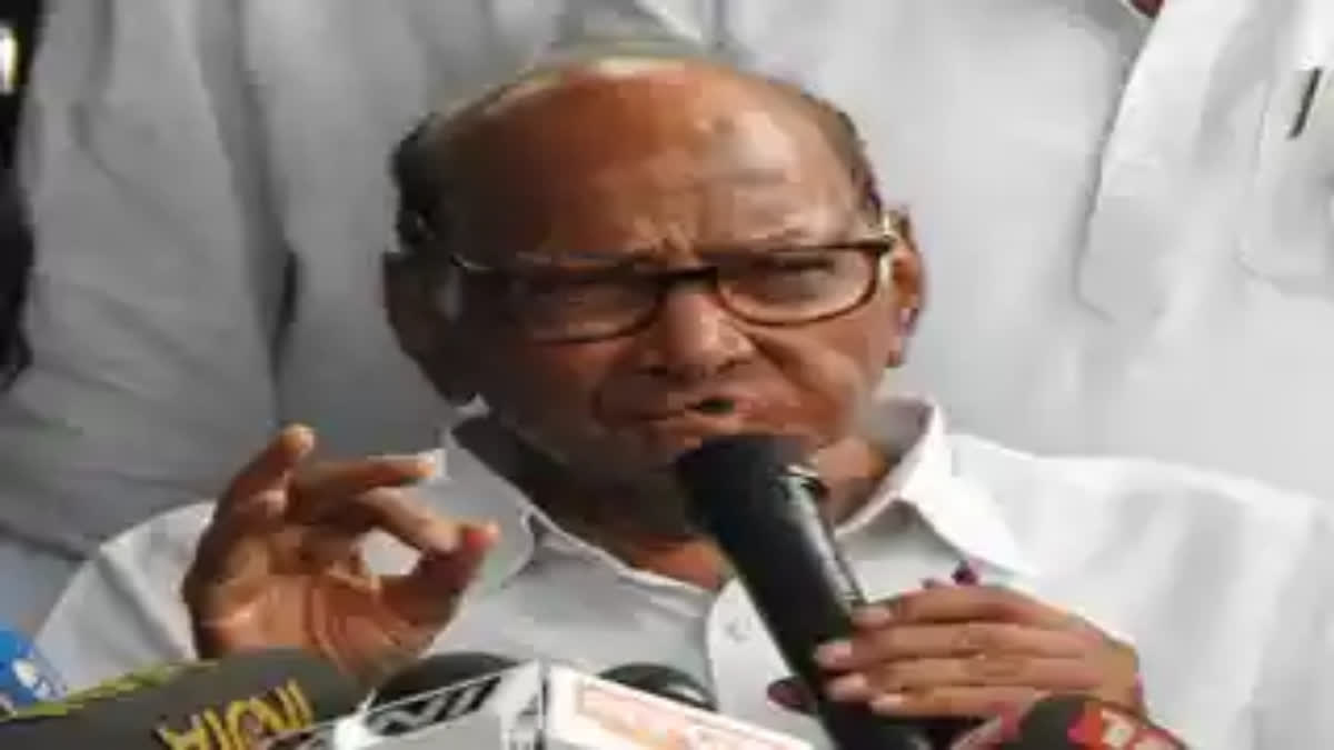 NCP Chief Sharad Pawar (ETV Bharat Photo)