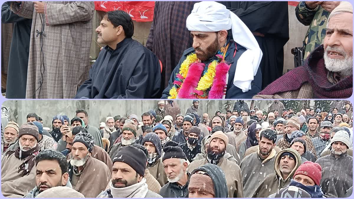 despite-snowfall-national-conference-organise-public-convention-in-pulwama