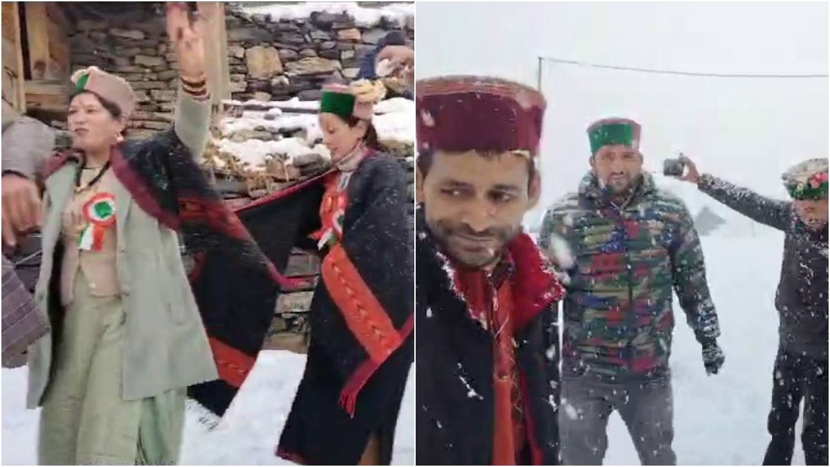 Uttarkashi snowfall viral wedding