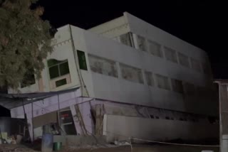 Three Stair Building Collapsed on Srisailam Road in Dornal