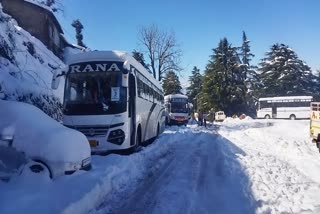 Restoring Roads Closed due to Snowfall in Dalhousie