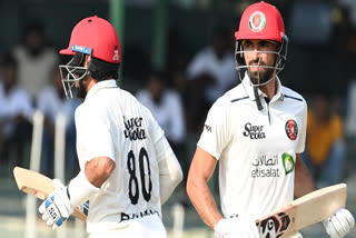 Opener Ibrahim Zadran's maiden Test century, half century from Noor Ali Zadran and Rahmat Shah's unbeaten 46-run knock powered Afghanistan to 199-1 and reduce the deficit by 42 runs at stumps of the third day of the one-off Test against Sri Lanka on Sunday.