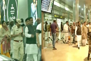 Congress MLAs from Bihar arrive in Hyderabad (ETV Bharat Photo)
