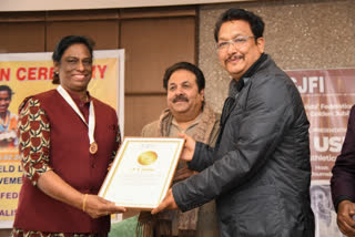 Legendary athlete P.T. Usha on Sunday was honoured with the 'Lifetime Achievement' award with a Gold Medal by Sports Journalists’ Federation of India (SJFI) at the National Sports Club of India in New Delhi. On the occasion, she explicitly said that the Indian Olympic Association will try to accomplish PM Narendra Modi's vision to make the country a sporting power till the 2036 Olympics.