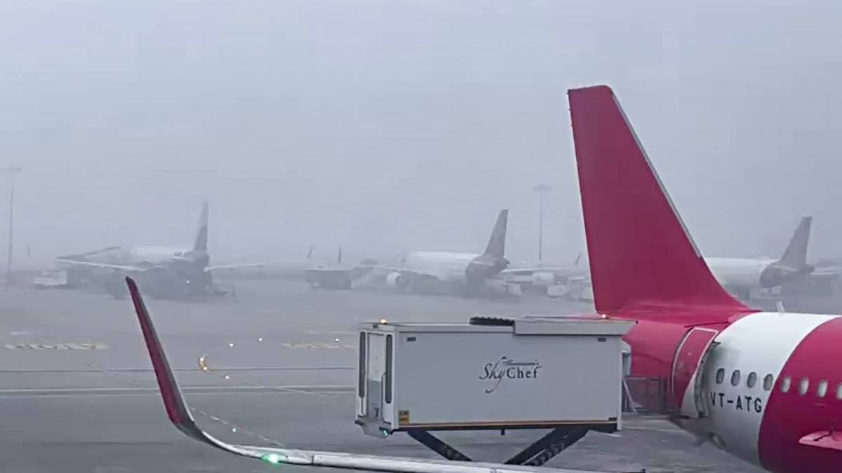 Fog causes delays at Chennai airport, with international flights diverted to Tirupati and Hyderabad. Domestic flights also affected.