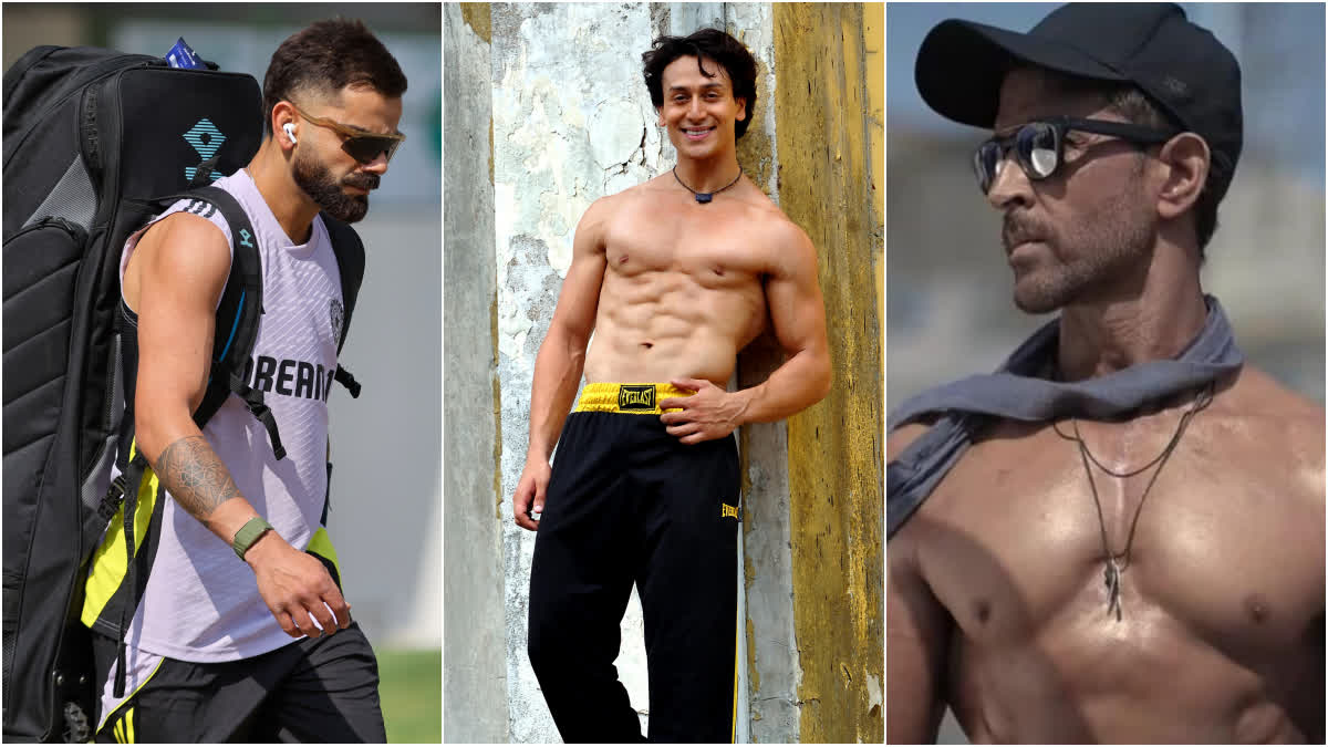 Virat Kohli, Tiger Shroff and Hrithik Roshan