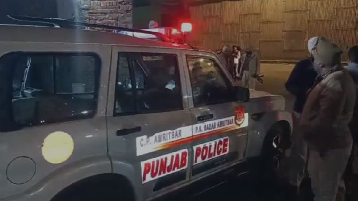 Punjab Police car on standby after blast like sound heard in Amritsar