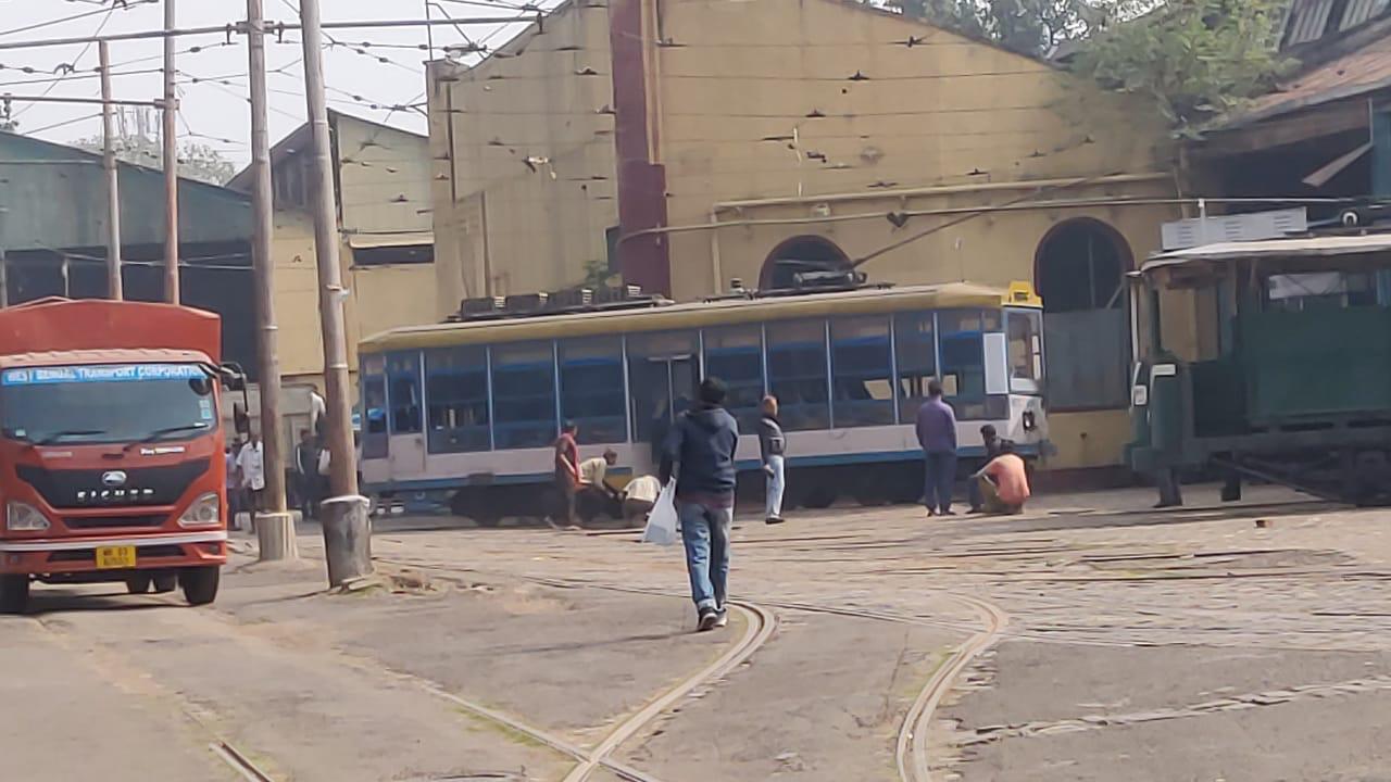 TWO SIDED SINGLE TRAM IN KOLKATA