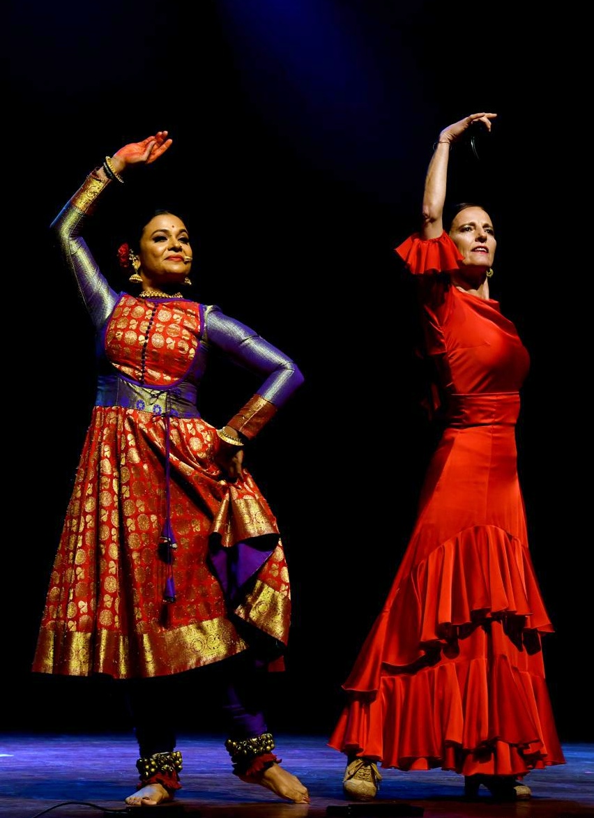 Kathak danseuse Aditi Bhagwat and Flamenco expert Bettina Castaño