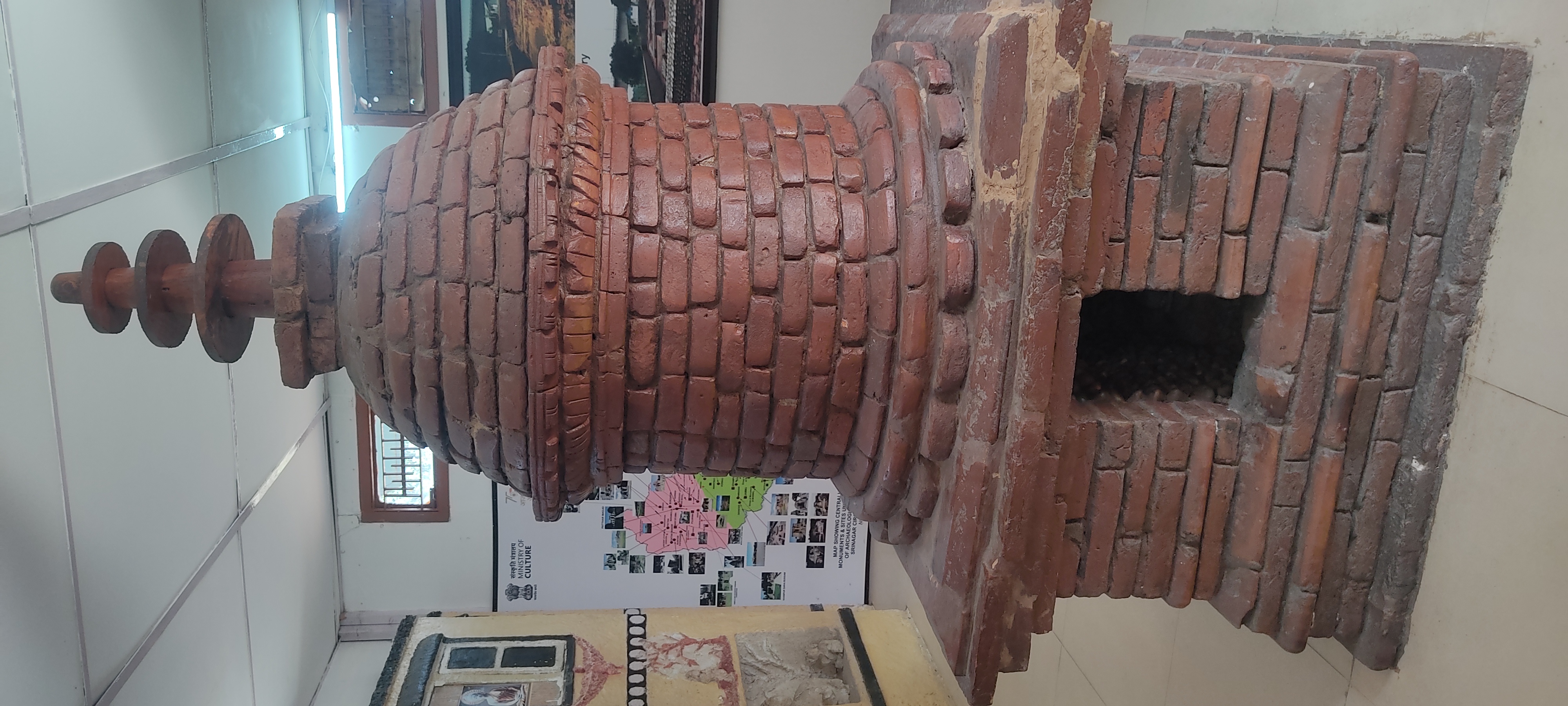 Artefacts on display at Ambaran Buddhist site in Jammu