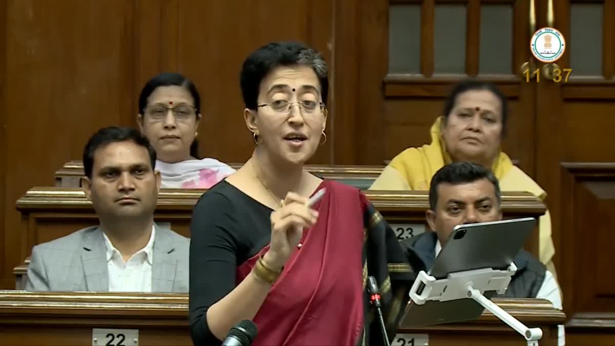 Delhi Finance Minister Atishi sought the blessings of senior AAP leader and former deputy chief minister Manish Sisodia's mother and wife ahead of presenting the budget on Monday.