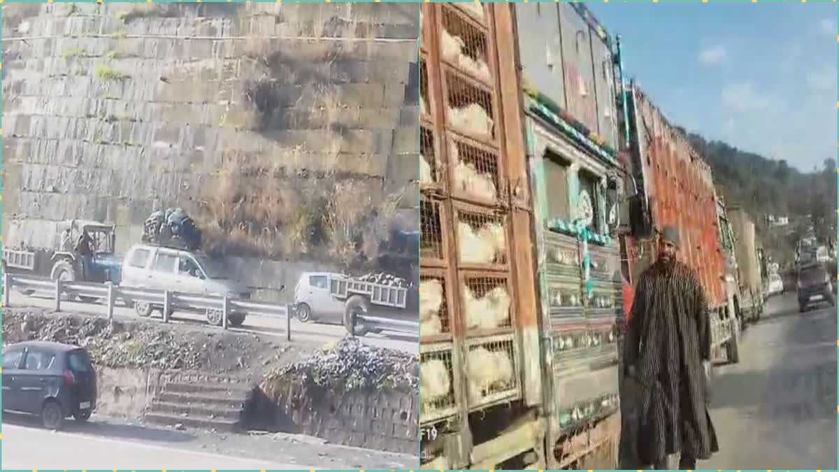 The Jammu Srinagar National Highway has been restored to one way traffic