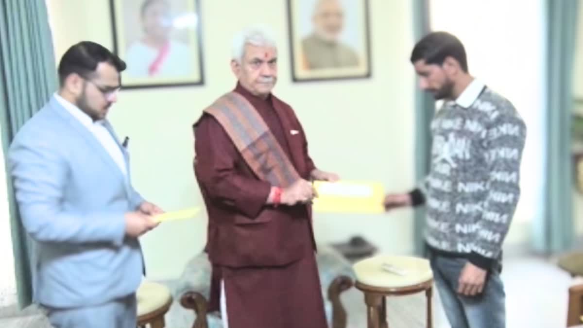 LG Manoj Sinha hands over job letters to kin of civilians