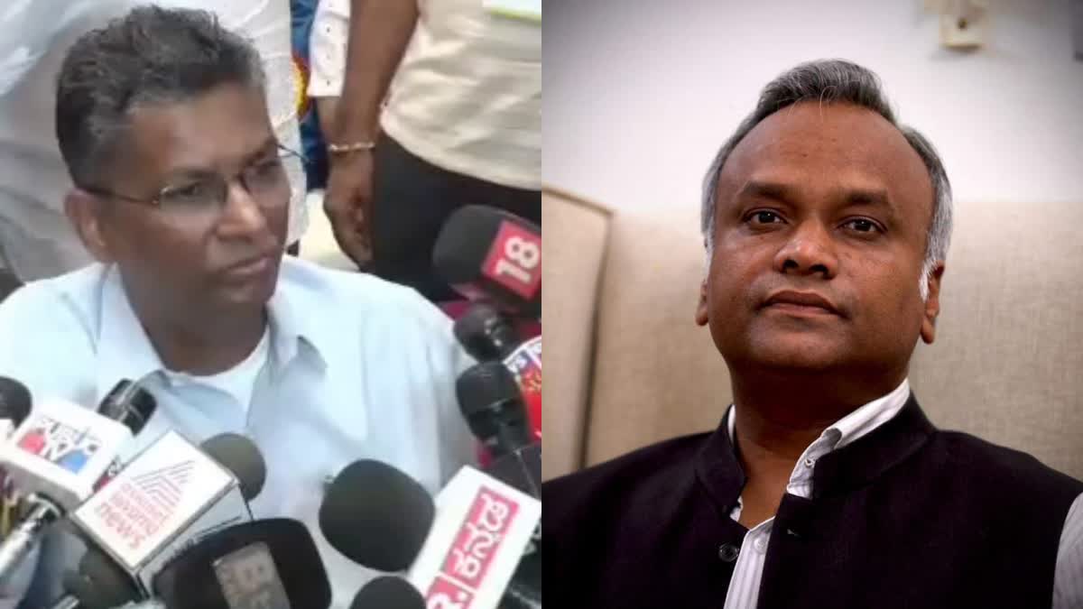 Etv Bharatminister-priyank-kharge and Satish Jarakiholi -reaction-on-fsl-report