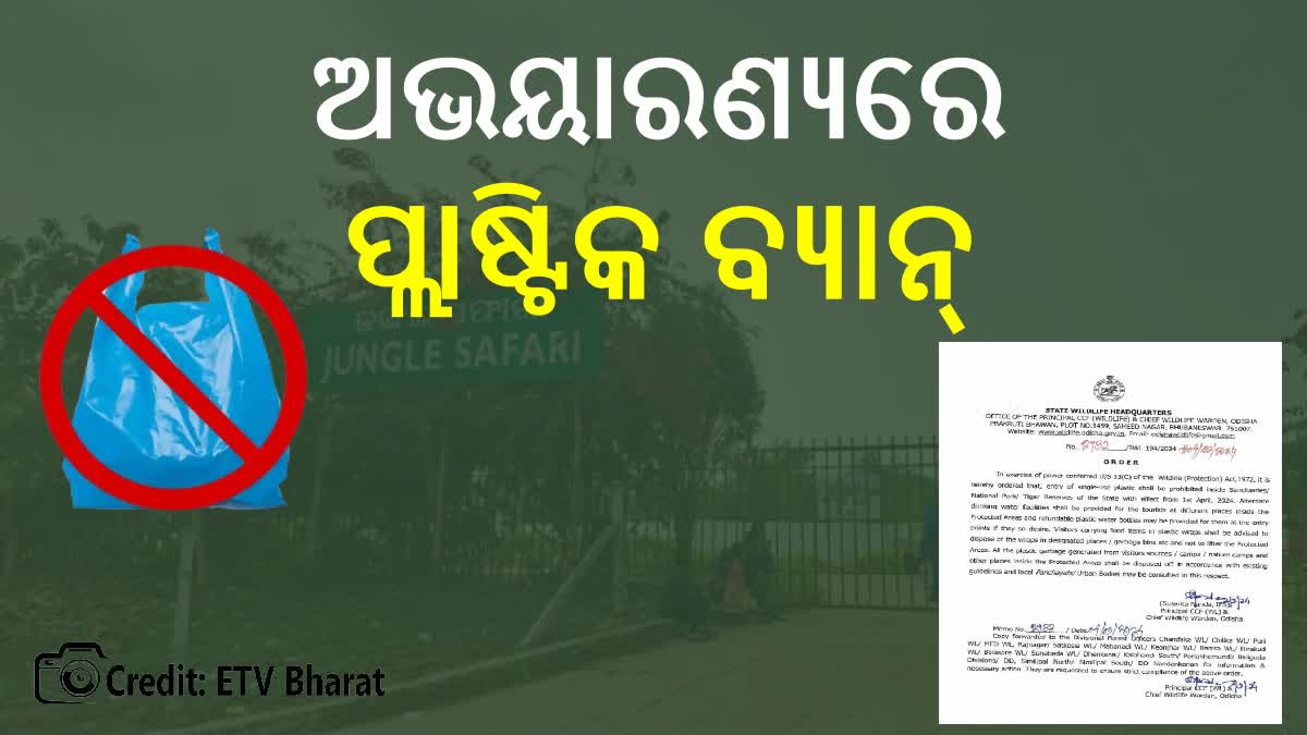 ଅଭୟାରଣ୍ୟ ମଧ୍ୟକୁ ପ୍ଲାଷ୍ଟିକ ମନା