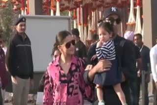 after Anant-Radhika's pre wedding Ranbir-Alia with daughter Raha leave from Jamnagar, watch