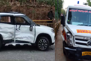 മുഖ്യമന്ത്രിയുടെ വാഹനവ്യൂഹം  ആംബുലൻസ് കാറില്‍ ഇടിച്ച് അപകടം  CM Convoy Ambulance Accident  Pinarayi Vijayan