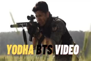 Sidharth Malhotra Yodha BTS video