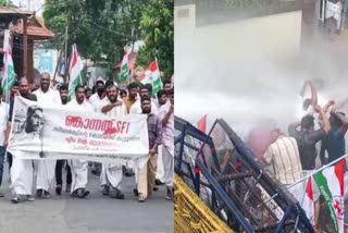 യൂത്ത് കോണ്‍ഗ്രസ്  Youth Congress March  Conflict In Youth Congress March  യൂത്ത് കോണ്‍ഗ്രസ് സംഘര്‍ഷം