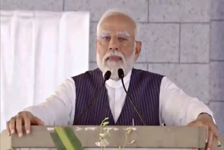 PM Modi addressing the gathering