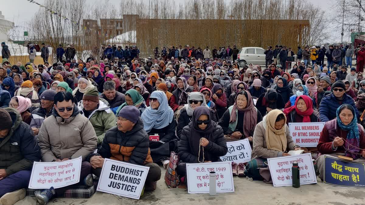 Ladakh Stands With Bodh Gaya Protest, Demands Repeal Of Temple Act