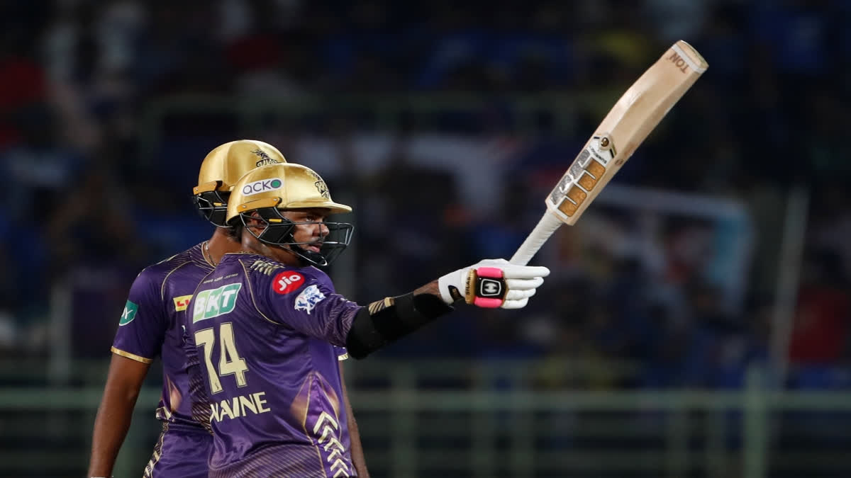 DC vs KKR : Narine's Carnage, Raghuvanshi's Talent and Russell's Explosion - In Pics