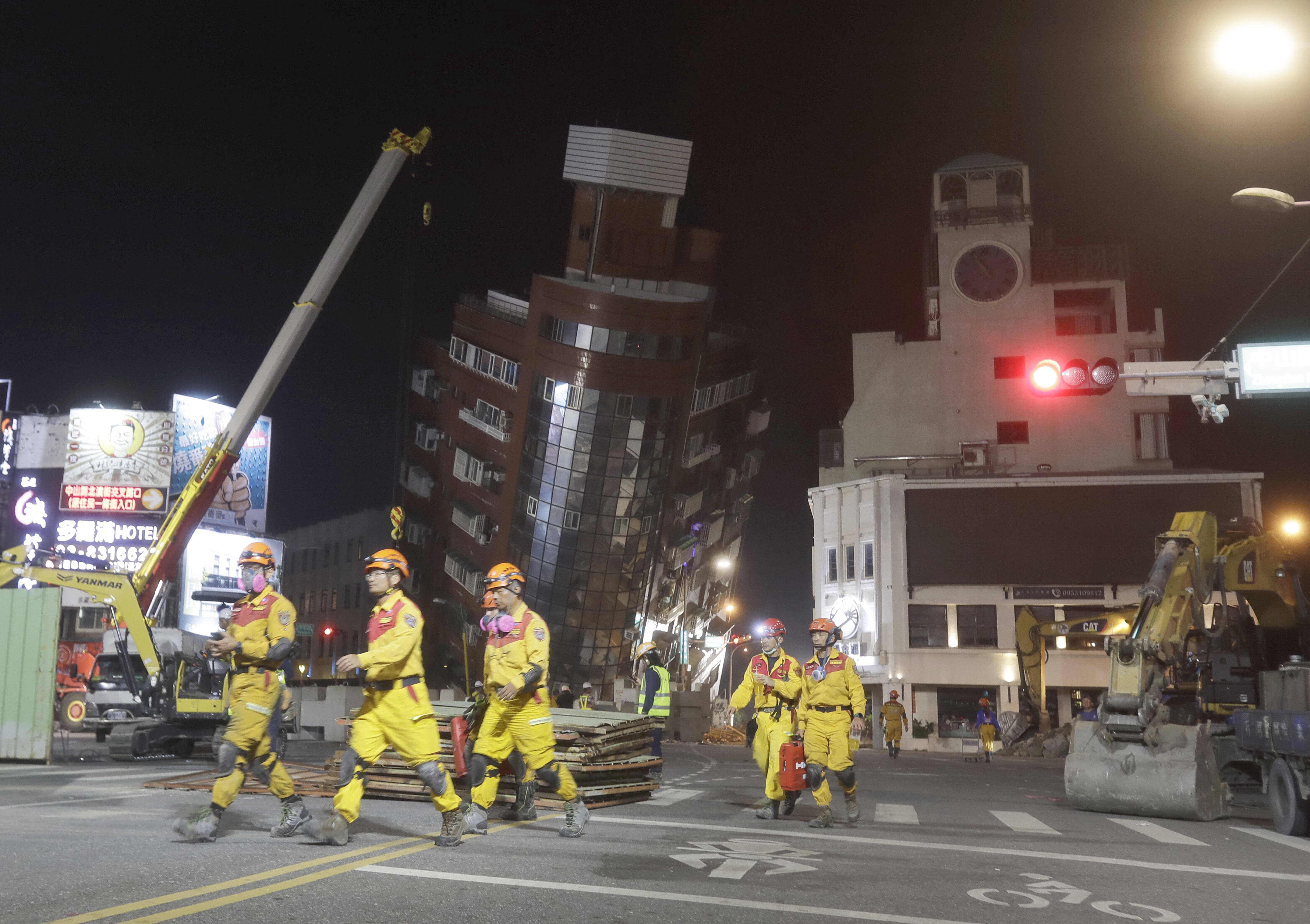 Taiwan was struck Wednesday by its most powerful earthquake in a quarter of a century. At least nine people were killed and hundreds injured, buildings and highways damaged and dozens of workers at quarries stranded.