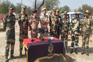 bsf-shot-down-a-drone-coming-from-pakistan-at-indo-pak-border-in-shriganganagar