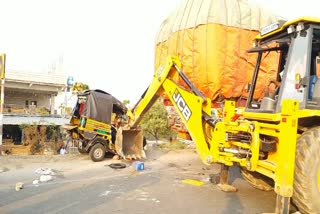 Road Accident at Suryapet