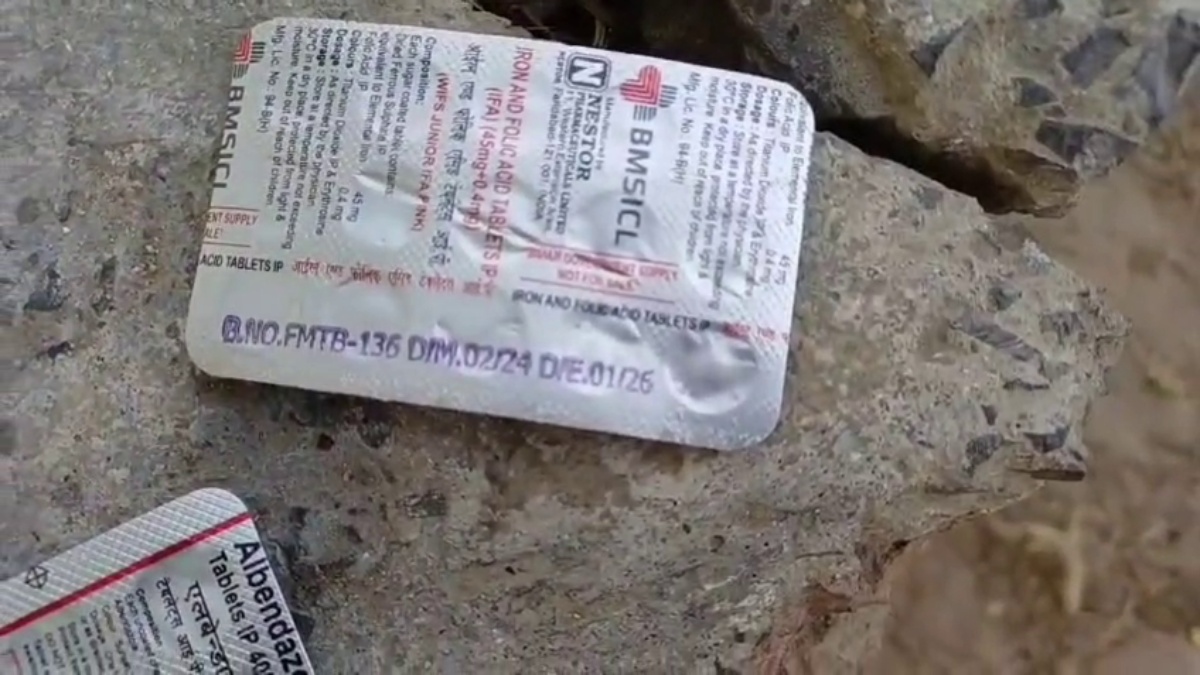 Medicine Found Thrown In Garbage