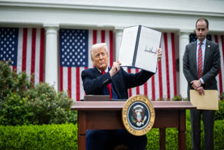 The US announced 26 per cent reciprocal tariffs on India saying New Delhi imposes high import duties on American goods.