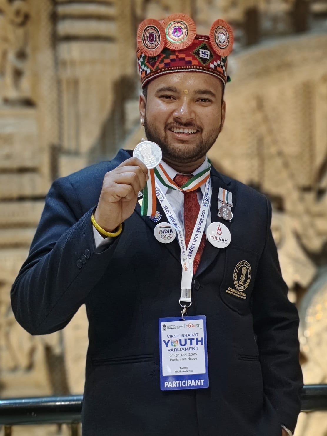 Sumit Thakur received National Youth Award
