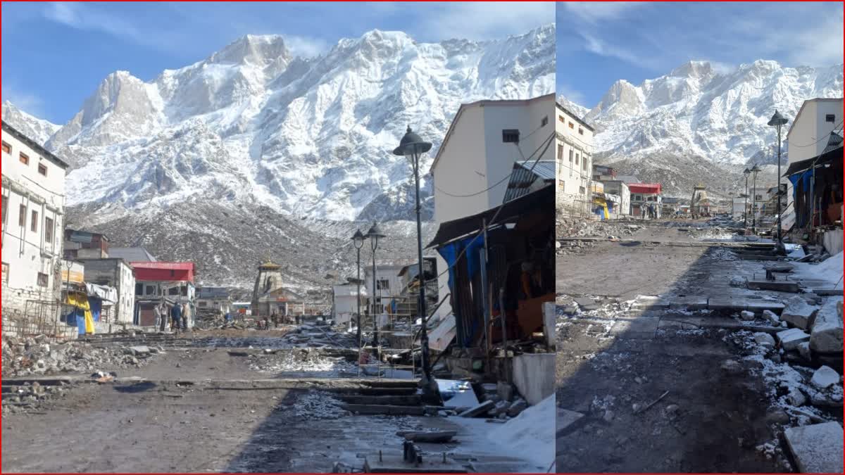 Reconstruction work in Kedarnath