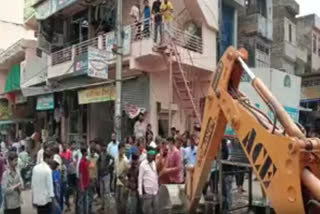 encroachments were removed from the main market of Sawaimadhopur