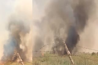 Fire In Military Ground