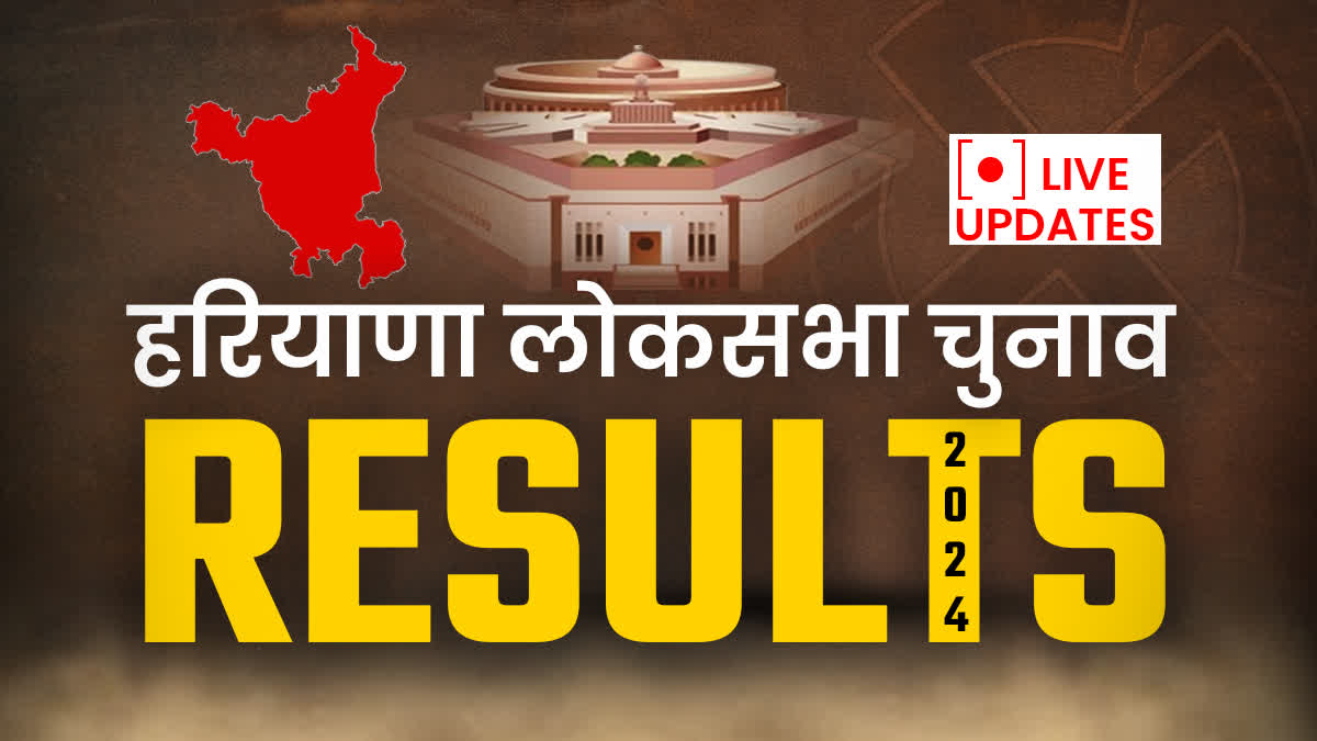 Lok sabha Election Results Counting Live Updates on 10 Lok sabha Seat of Haryana BJP Congress JJP