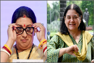 Lok Sabha Election Results 2024 : Smriti Irani, Maneka Gandhi trailing