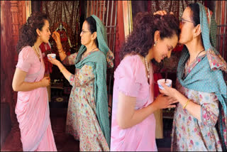 Lok Sabha Results 2024: Kangana Ranaut Receives Blessings from Her Mother as She Leads in Mandi