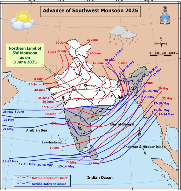 Southwest monsoon present situation