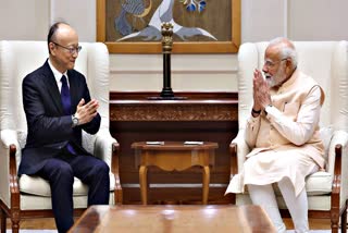 Asian Development Bank (ADB) President Masato Kanda meets Prime Minister Narendra Modi, in New Delhi