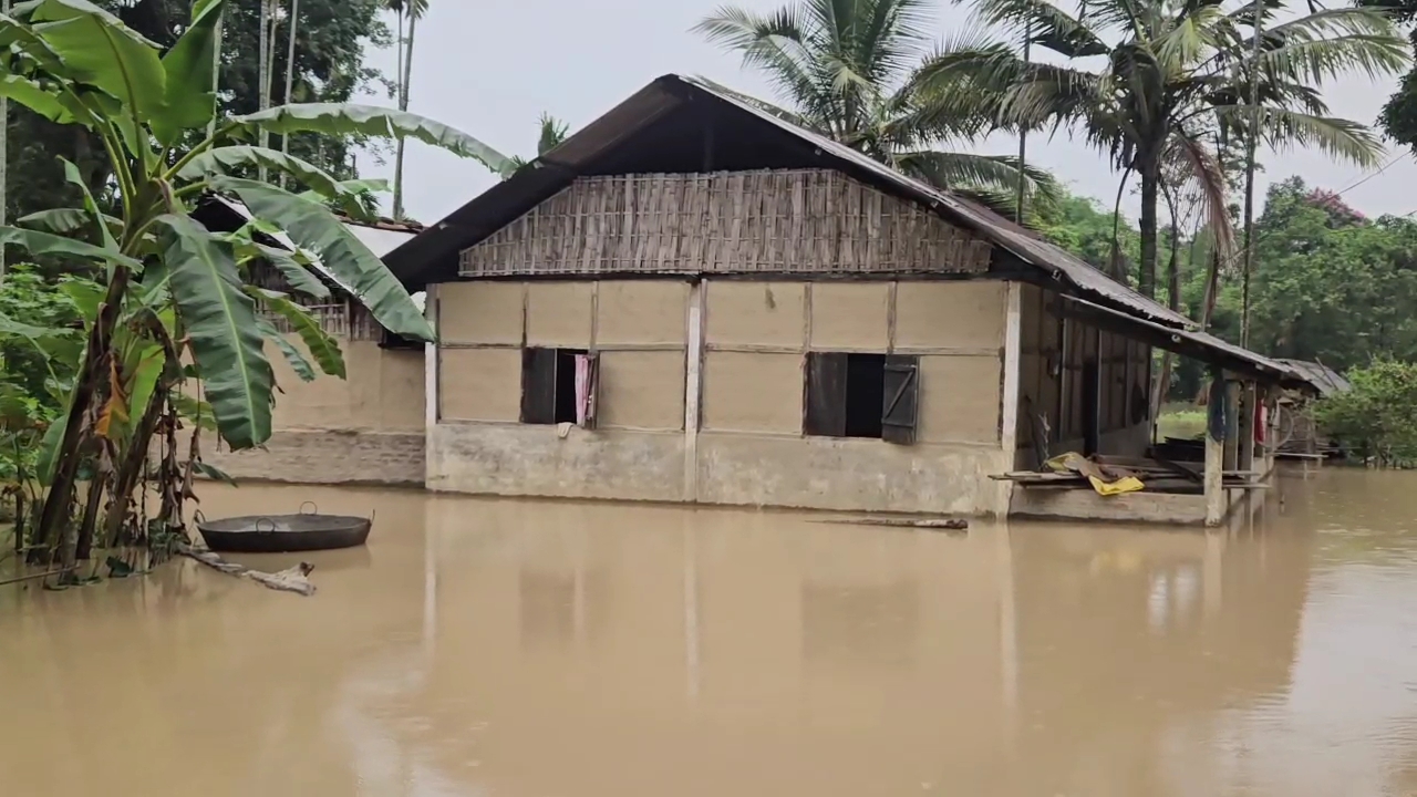 Various parts of Dibrugarh affected by the flood