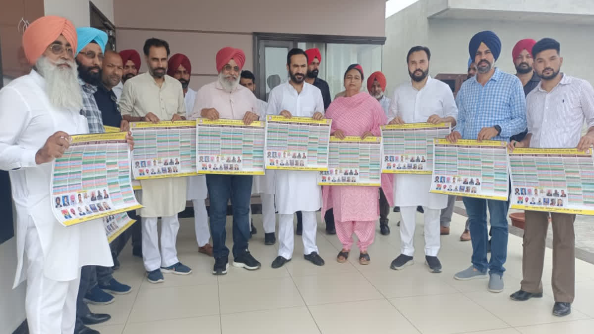 National record chart released by Sports Minister Meet Hayer in Barnala