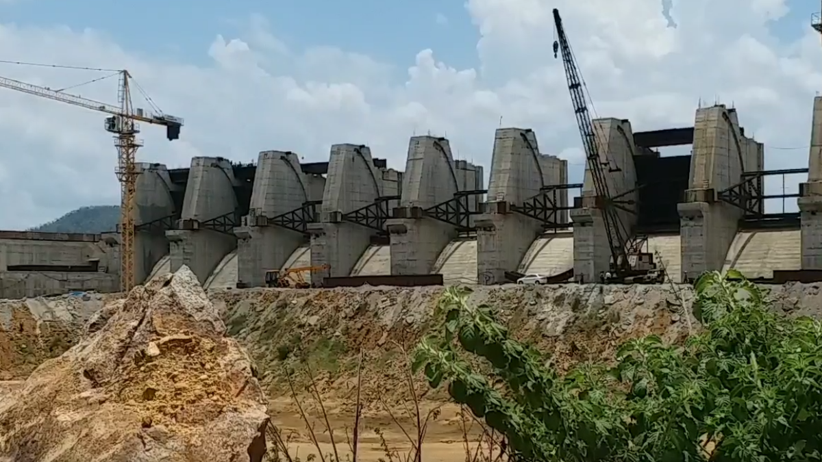 flood water enter in to lower suktel dam