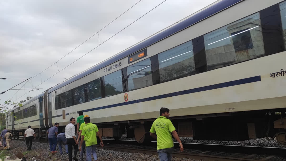 Gandhinagar-Mumbai Vande Bharat train hits bull near Gujarat's Valsad, running late