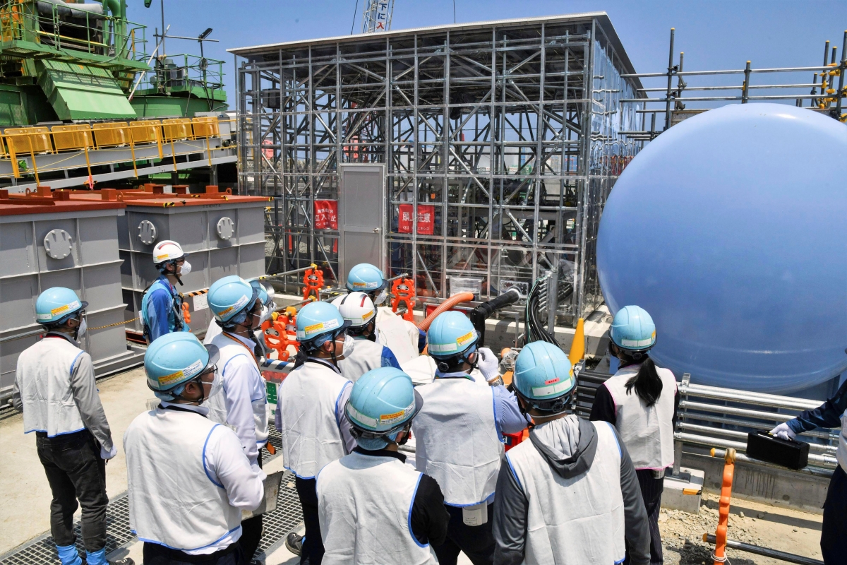 All equipment needed for the release into the sea of treated radioactive wastewater from the wrecked Fukushima nuclear plant has been completed and will be ready for a safety inspection by Japanese regulators this week, the plant operator said Monday, as opposition to the plan continues in and outside Japan over safety concerns.