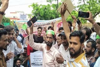 non Valmiki samaj Protest