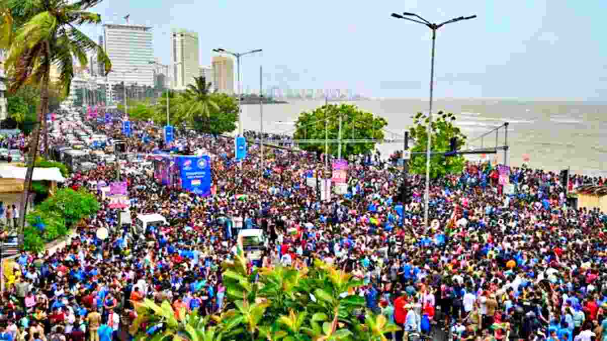 Team India Victory Parade in Mumbai